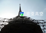 大连中国银行大楼楼顶景观铁塔防腐工程（3）