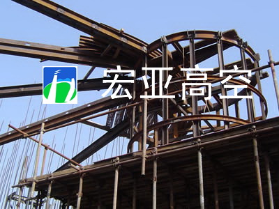 烟囱平台辐射梁组装