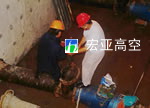 大庆石化热电厂180m烟囱内壁脱硫防腐工程